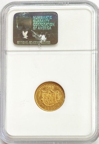 1895 EB GOLD SWEDEN 10 KRONOR OSCAR II COIN NGC MINT STATE 65 - Picture 2 of 2