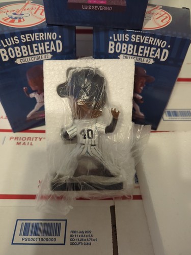 Yankees LUIS SEVERINO Bobblehead Collectible #2 3 Boxes Limited Edition - Picture 2 of 4