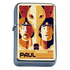 Paul Em1 Flip Top Oil Lighter Wind Resistant 