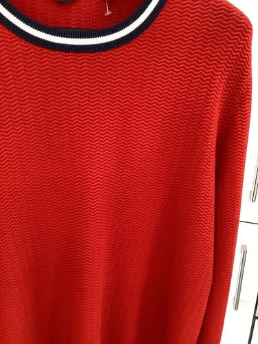Ted Baker London Herren Rot Feinstrick Pullover Gr. 6 UK 2XL NEU - Bild 3 von 7