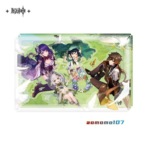 Genshin Impact Official 2nd Anniversary Character Painting Acrylic Figure Stand