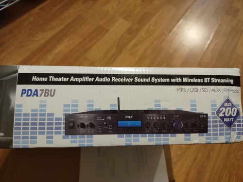 Pyle PDA7BU 200 Watt Home Theater Amplifier Bluetooth Receiver Sound System - Picture 2 of 3
