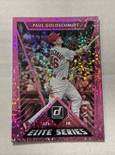 Paul Goldschmidt Pink Fireworks Refractor 2020 Donruss Elite Series # E-12
