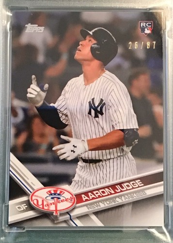 2017 Topps Transcendent 2018 VIP Party AARON JUDGE #AJ-2017 RC /87 PSA 9 - Picture 2 of 3