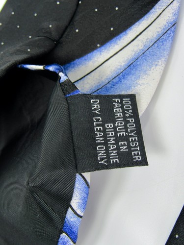 Ghost in Space Tie Necktie Creepy Scary Space Ghost Yellow Moon - Picture 11 of 11