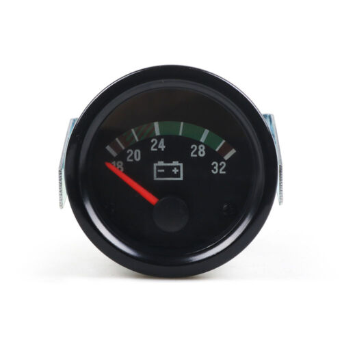 2" 52mm Car Yellow Light Pointer 24V Electronic Voltage Volt Gauge Meter 18-32V - Picture 3 of 7