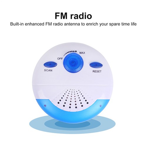 Mini Portable Waterproof Shower Radio Splash Proof AM FM Radio Hook 88-108Mh FM - Picture 8 of 12
