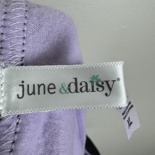June & Daisy Light Purple Fleece Pajama Lounge Pants Womens Size XL NWOT - Picture 7 of 9