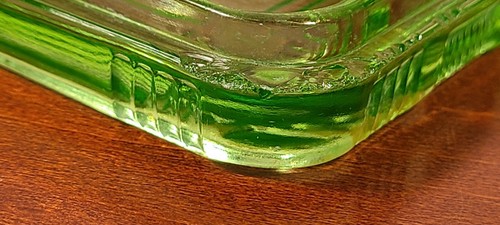Vintage Hazel Atlas grün Urainium Glas Kreuz Kühlschrank Schale ~ Menge 2 - Bild 17 von 18