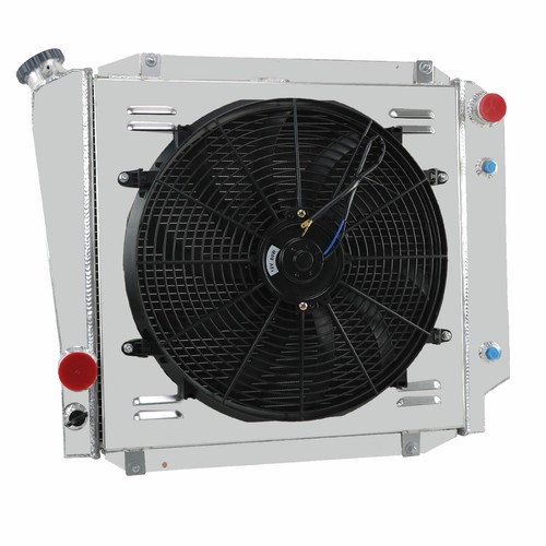 3 Row Radiator Shroud Fan For 1966-1977 1969 Ford Bronco 3.3L 5.0L V8 Conversion - Picture 4 of 16