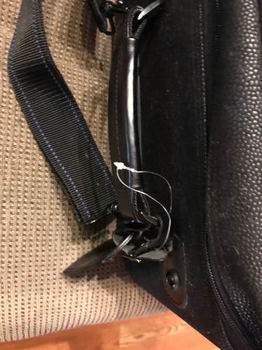 Jack George Aktentasche schwarz genarbtes Leder Koffer Gepäck Handgepäck - Bild 10 von 12