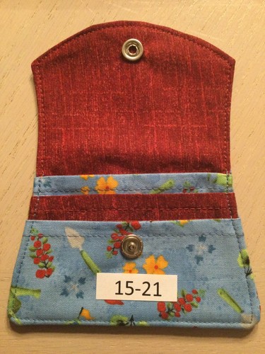 Cartera para tarjetas de crédito de tela artesanal - Diferentes diseños - Hecha en EE. UU. - Imagen 23 de 88
