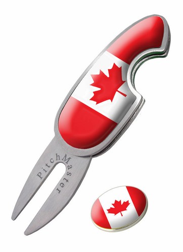 Asbri Pitchmaster Golf Divot Tool. National Flag. Europe, USA, Canada, Spain. - Picture 5 of 21