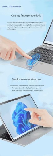 14" 2-in-1 touchscreen laptop SSD hard disk keyboard Intel graphics card - Picture 18 of 21