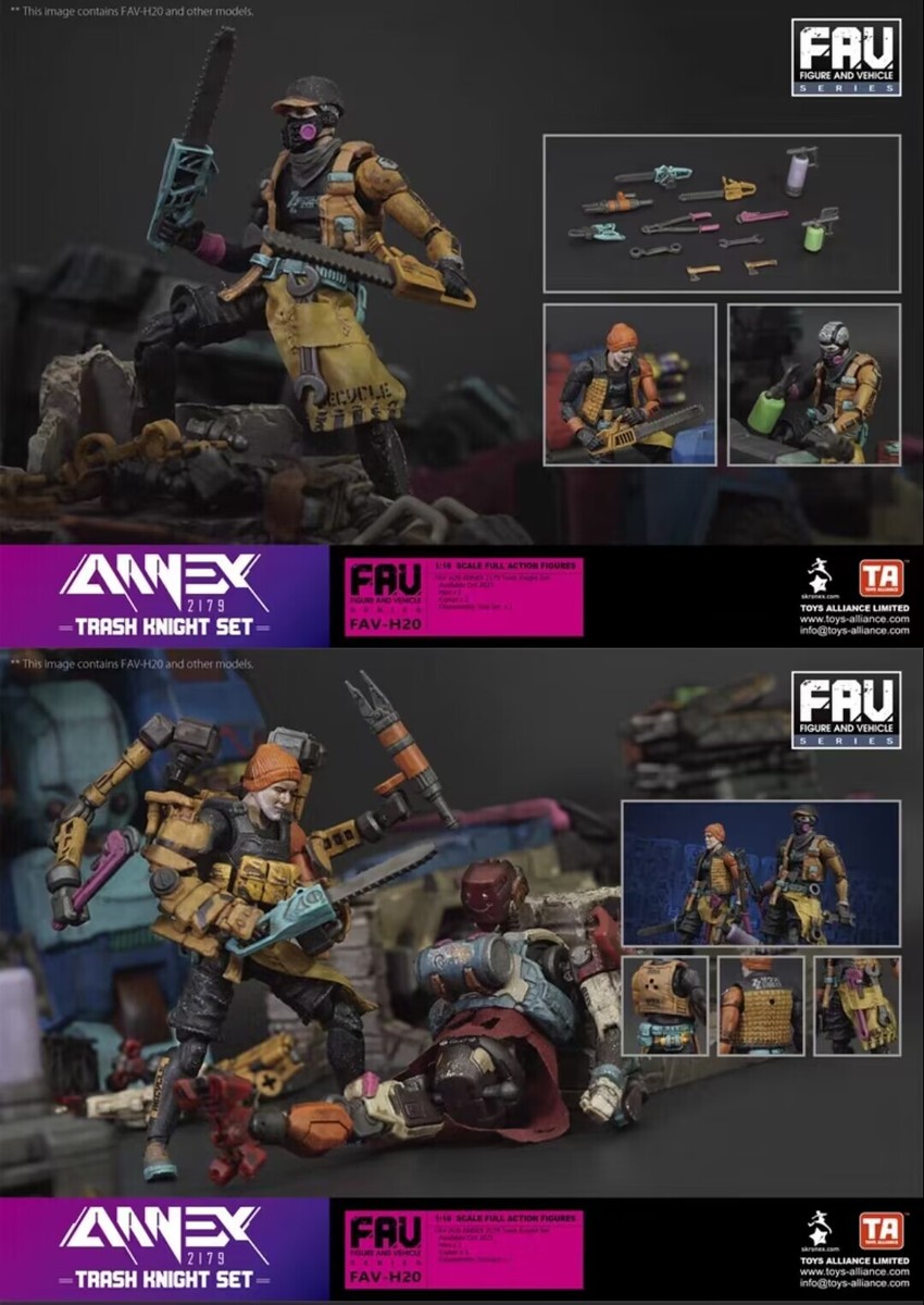 Acid Rain World ANNEX 2179 Trash Knight Set FAV 1/18 Scale Action