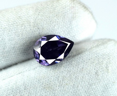 8 Ct Burma Mogok Purple Spinel Gemstone Natural Pear Certified AD67 Best Deal - Picture 6 of 8