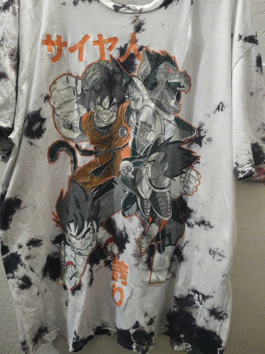 ドラゴンボール RAD Dragon Ball Z T-Shirt Tie Dye Goku Anime XL All Over Print | eBay