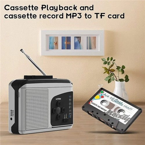 Cassette Tape to MP3 Save to TF Card Stereo Converter Cassette Tape Player AM FM - Picture 4 of 20