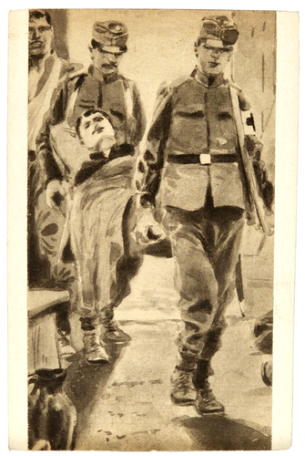 Post Card Czechoslovakia War Hospital Soldiers Red Cross