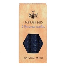 Set of 6 Beeswax Spell Candles  Natural Scent/Choice of Colours - Multi Discount