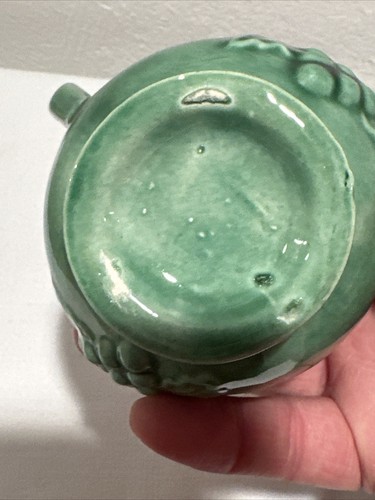 Mini Green Ceramic Bowl and Pitcher Unbranded grape pattern - Picture 4 of 11