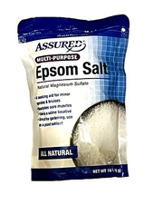 ASSURED 16 OZ MULTI-PURPOSE EPSOM SALT ALL NATURAL MAGNESIUM SULFATE