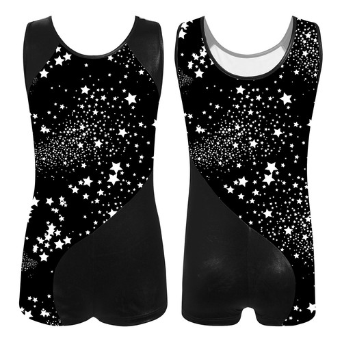 Kids Girl's Gymnastics Leotard Boyleg Bodysuit Sleeveless Ballet Dance Costume - Picture 24 of 53