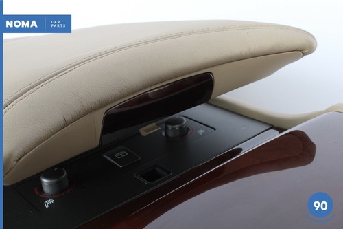 07-09 Lexus LS460 XF40 Rear Seat Center Console Armrest w/ Switch Ivory LA00 OEM - Picture 5 of 12