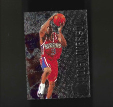 1996-97 Allen Iverson Fleer Metal #201 RC ROY MVP HOF Hoyas Sixers