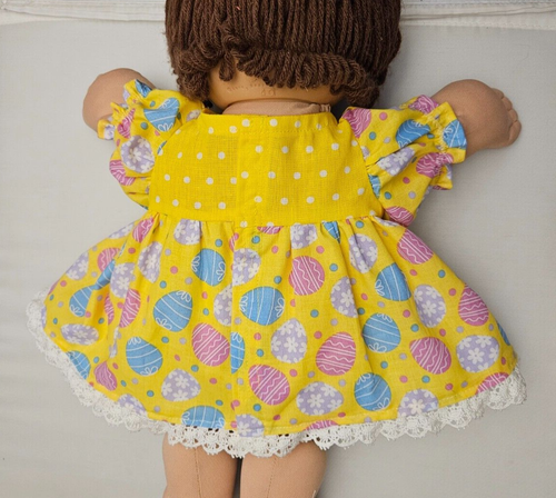 Cabbage Patch Kids Doll Easter Egg Dress & Panties Lace Trim Yellow - Picture 3 of 11