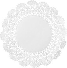 Hoffmaster American White Round Lace Doily, 4" Diameter | 1000/Case