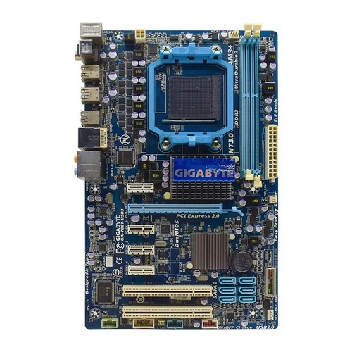 GIGABYTE GA-780T-USB3 Motherboard ATX AMD 760G/SB710 AM3+ DDR3 SATA2 SPDIF Audio - Picture 2 of 9