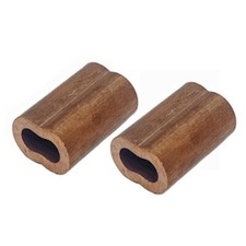 1/16" Wire Rope Sleeve,Cable Crimp Ferrule, Copper Gritted Crimping Sleeve 2 PC