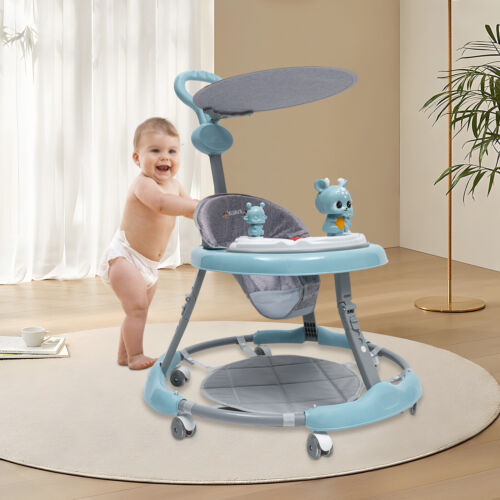 Faltbare Baby Lauflernhilfe Lauflernwagen Spielzeug Sit to Stand Walker Gehfrei - Bild 28 von 39