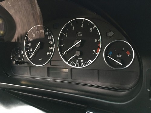 Per BMW X5 e53 1999-2005 Anelli in alluminio lucido per quadro strumenti 4pz - Foto 5 di 10