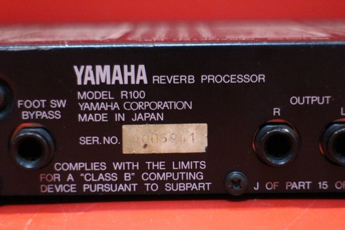 USED YAMAHA R100 Reverb Processor R100 FX Sound Half Rack U2341 240725 - Picture 9 of 12
