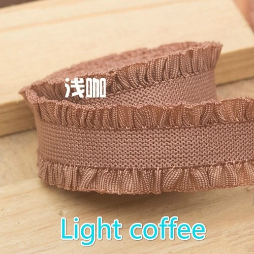 5Yards Ruffle Elastic Binding Bias Ribbon Stretch Sewing DIY Strap Hairband Trim - Picture 5 of 22