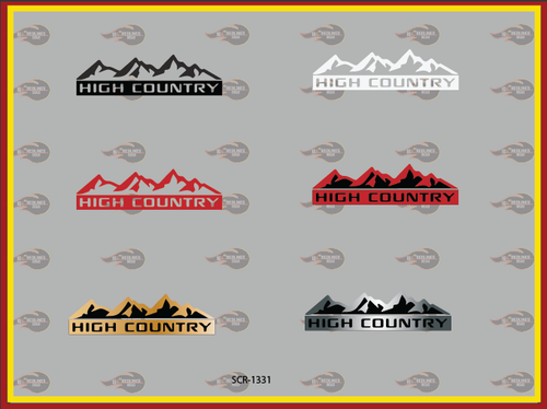 1/64 '83 Silverado "High Country" Emblems Decal SCR-1331 - Picture 3 of 3