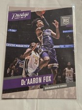 DeAaron Fox 2017-18 Panini Prestige ROOKIE CARD RC #155 Kings Spurs A