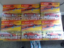 Set of 6 x Shell V Power Ferrari Hot Wheels Cras - New Sealed 1:38 Scale