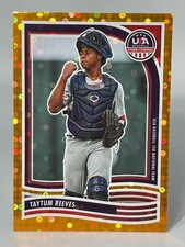 2024 Panini USA Stars & Stripes TAYTUM REEVES #44 Orange Parallel 23/75
