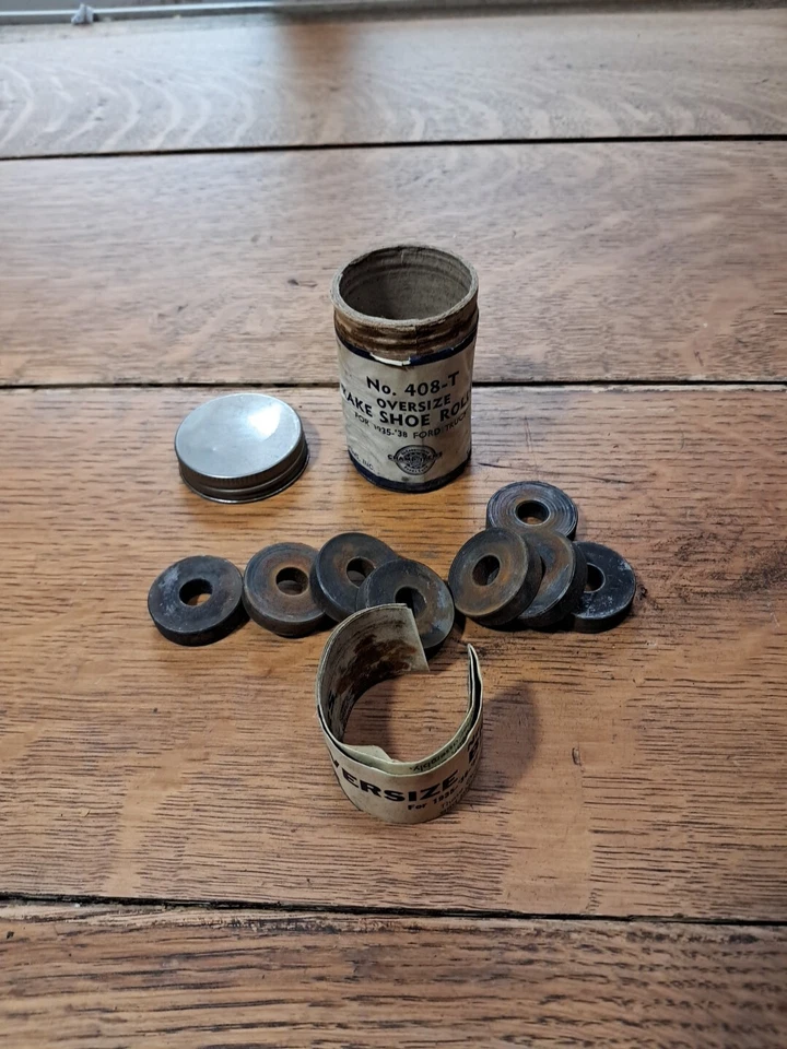 lata de 8 rodillos zapata freno de gran tamaño Nº 408-T para camioneta Ford J28 1935-38 Foto 2 de 3