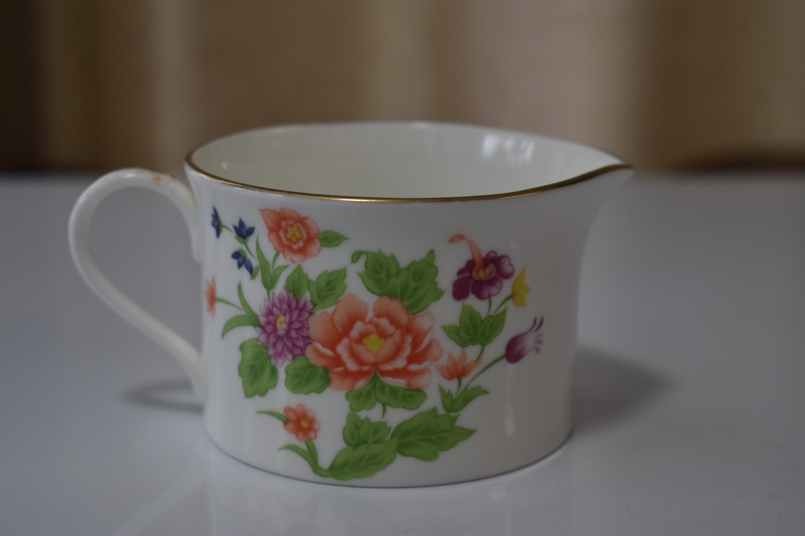 Tiffany & Co Japan Creamer Bone China Imperial Flowers