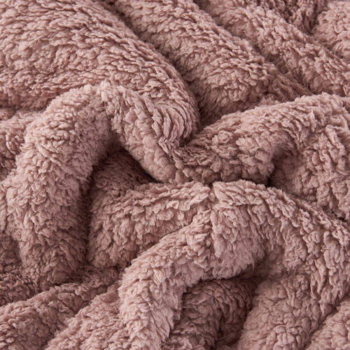 3 Piece Sherpa Blankets Warm Reversible Borrego Blanket Set Comforter King Queen - Picture 120 of 122