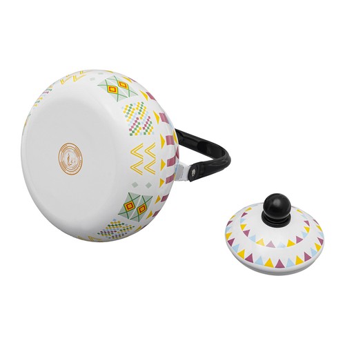 Wasserkessel Teekessel Emaille Teekanne Teekessel Emaille Tee Kaffeekanne 2.5L - Bild 11 von 24