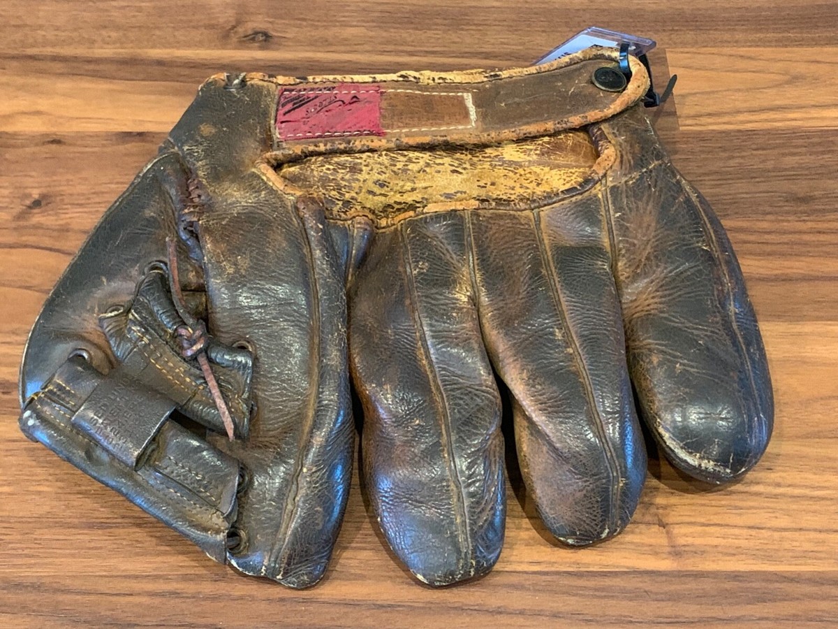 ローリングス　ヴィンテージ　 Bill Doak 野球グローブ　ベースボール VTG 1920s BILL DOAK Rawlings 5BD Split Finger IMP Model Baseball
