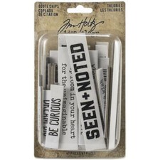 Tim Holtz  QUOTE CHIPS  Theories  Idea-ology