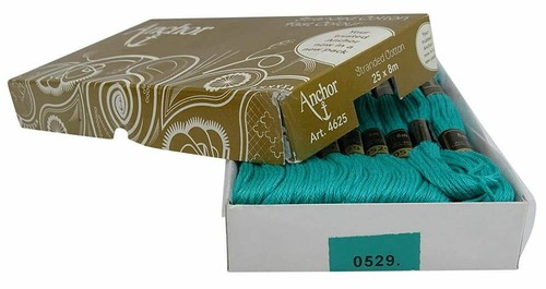Anchor Threads Stranded Cotton Thread Cross Stitch Embroidery Floss Teal Green - Picture 6 of 7