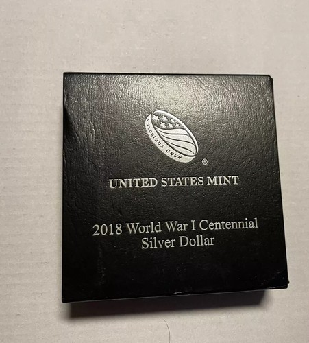 2018 UNITED STATES WWI CENTENNIAL SILVER UNCIRCULATED DOLLAR OGP - Picture 3 of 4