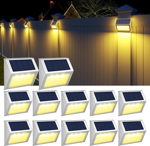 Solar Step Lights Outdoor Waterproof Garden Stair Fence Wall LED Solar Deck Lamp - Picture 15 of 15
